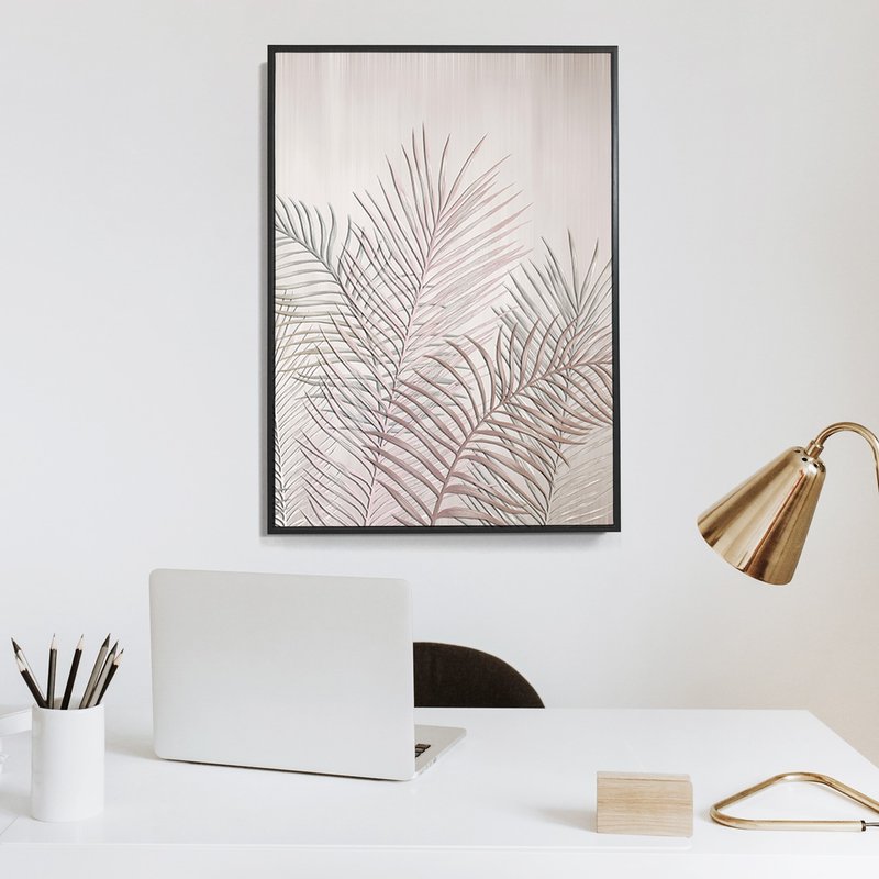 典雅棕榈III－画/哪里买画/旅店挂画/客厅/植物/北欧/复制画 - 海报/装饰画/版画 - 棉 多色