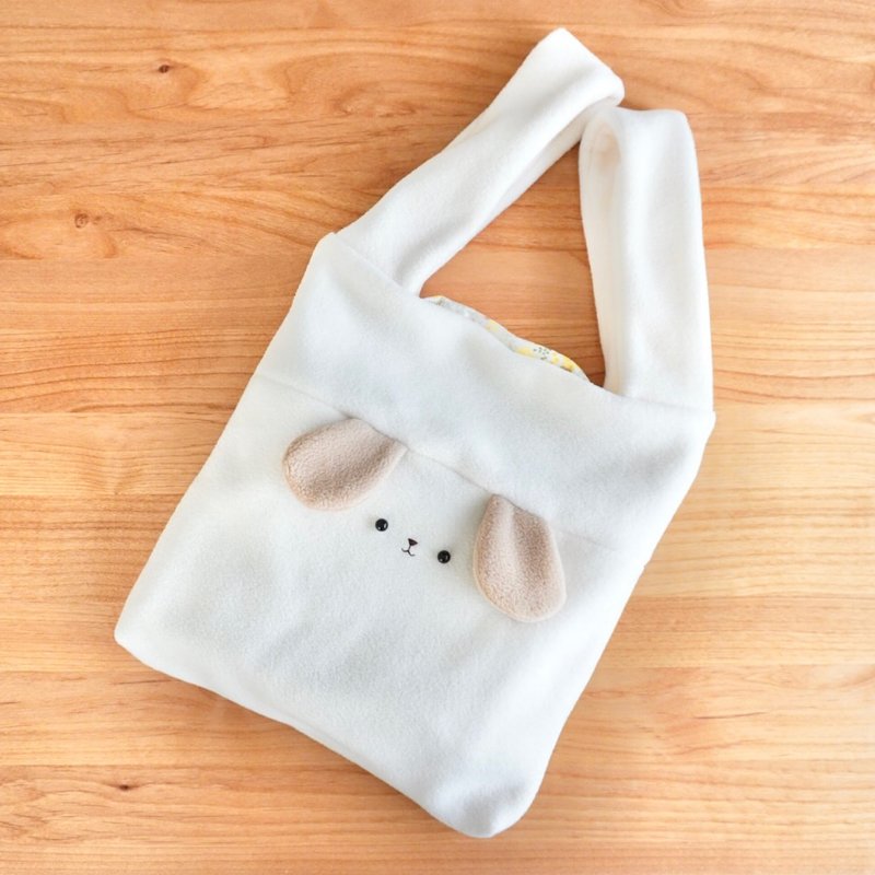 蓬松狗狗包 - 手提包/手提袋 - 其他材质 白色