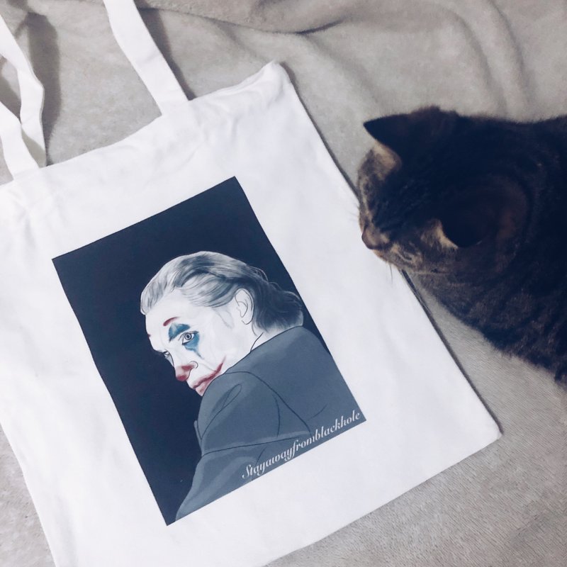 movie series - Totebag no.4 - 侧背包/斜挎包 - 棉．麻 白色