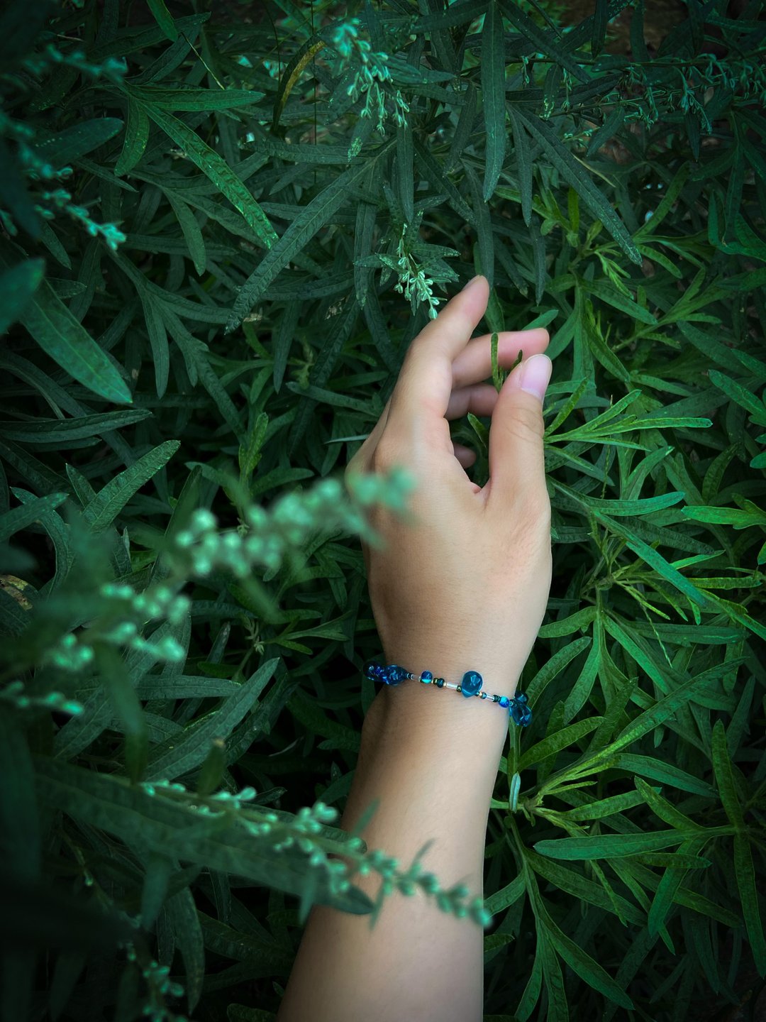 盖 亚—手链 - 手链/手环 - 玻璃 蓝色