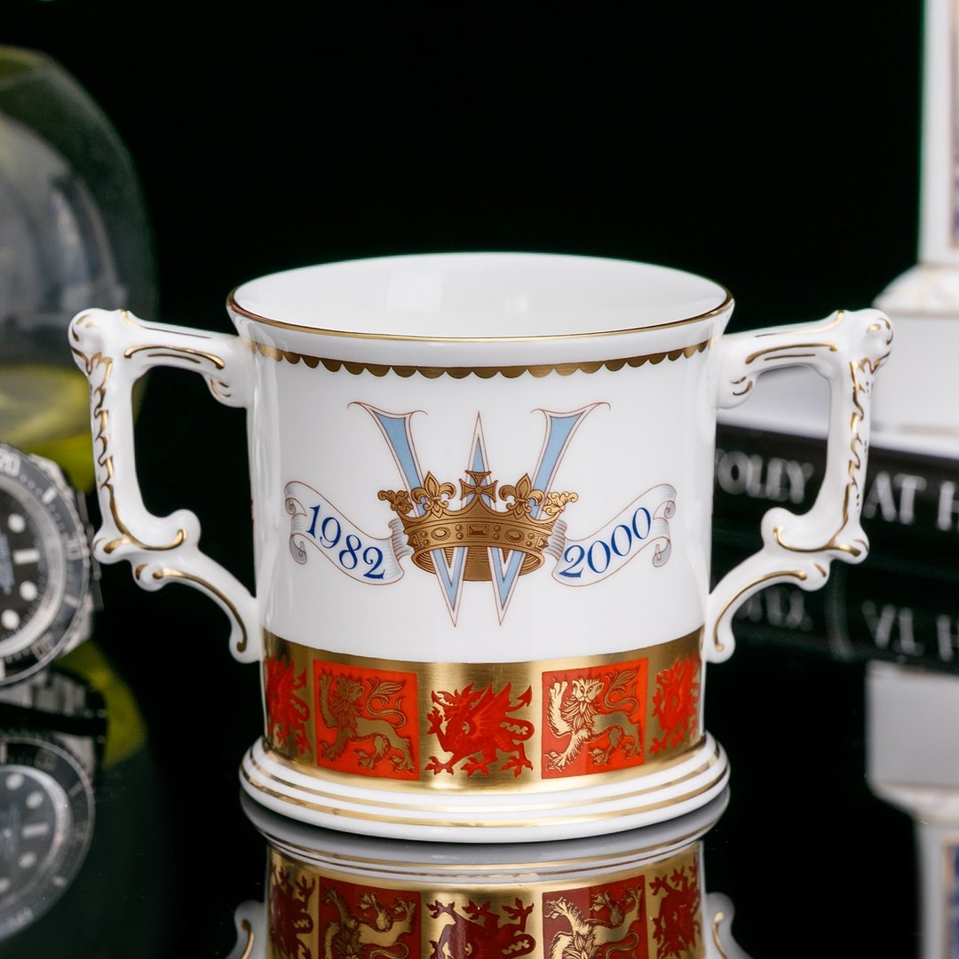 皇室尊享Royal Crown Derby威廉王子2000骨瓷生日马克杯咖啡茶杯 - 咖啡杯/马克杯 - 瓷 