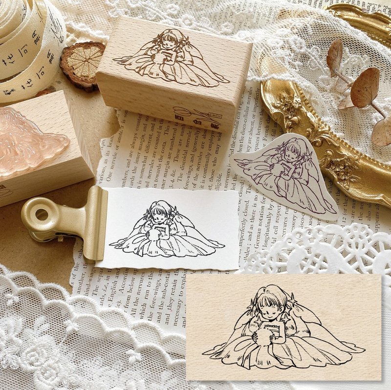 願望 木質手帳印章 - 印章/印台 - 其他材质 卡其色