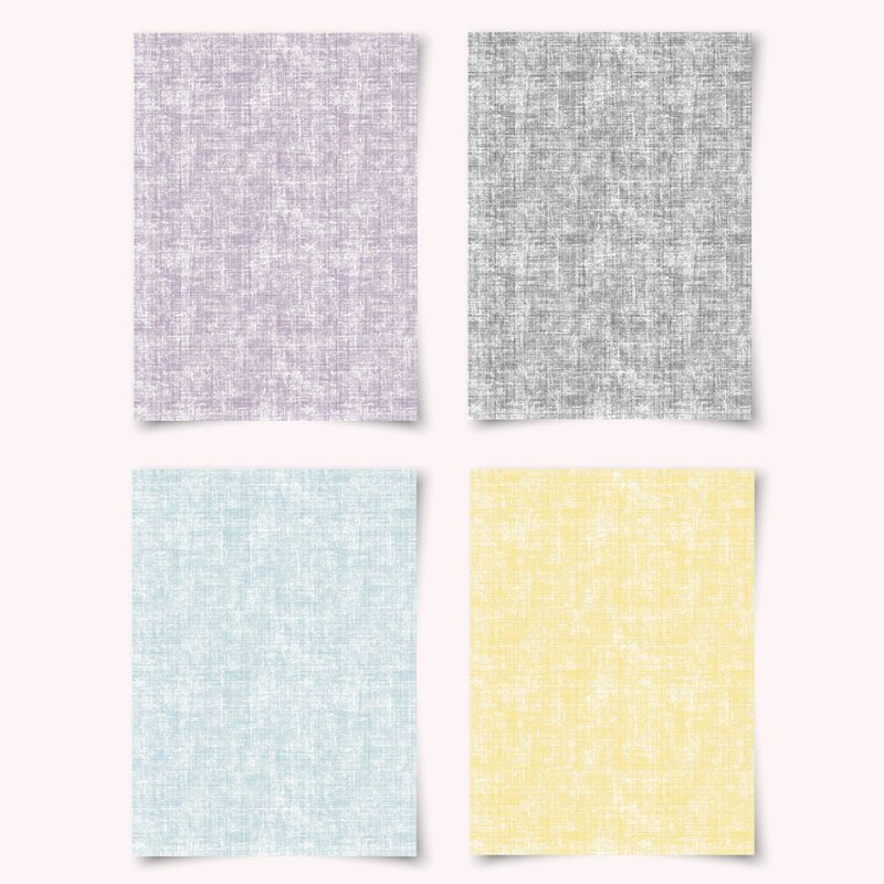 亚麻纹理背景memo pad 4种颜色，1组，共100张 - 便条纸/标签贴 - 纸 