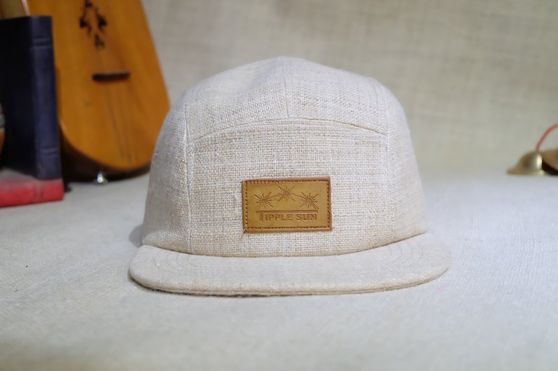 Tipple Sun Cap (organic Hemp) - 帽子 - 纸 卡其色