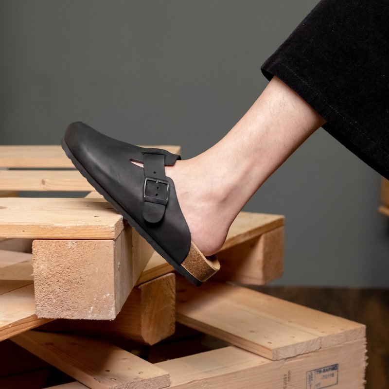 包头勃肯_疯马黑 35-45码 女版卖场 - 其他女款皮鞋 - 真皮 黑色