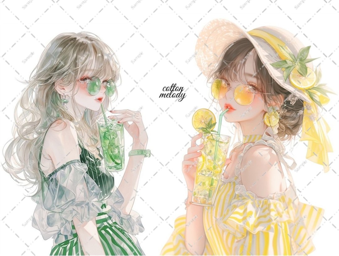 原创贴纸 no.6576 人物贴纸 原创贴纸 人物贴纸 女孩贴纸 原创人物贴纸 - 贴纸 - 纸 