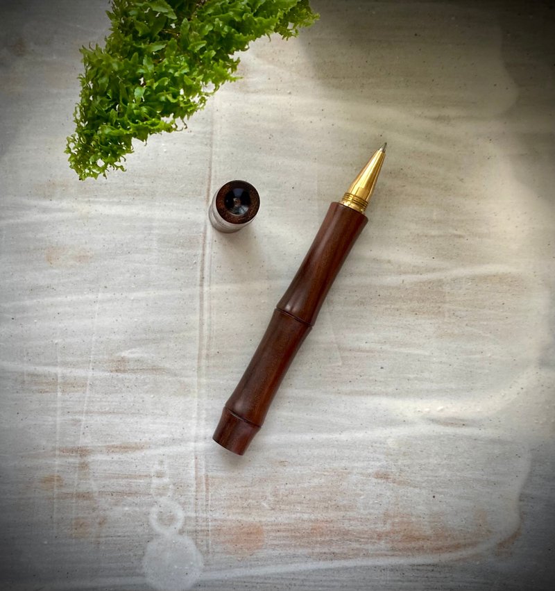 苏拉威西黑檀  竹节钢珠笔 - 钢珠笔 - 木头 