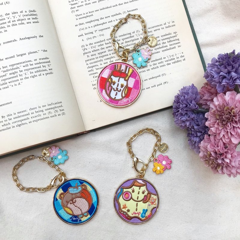 Amy's 金属系列X吊饰X钥匙圈    五款图样 - 钥匙链/钥匙包 - 其他金属 多色