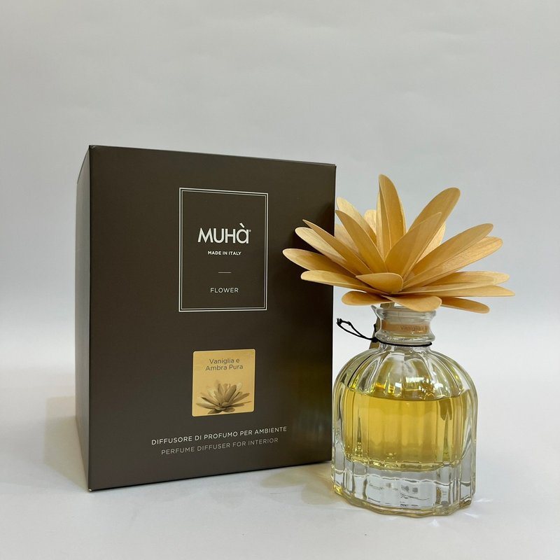 MUHà穆哈香氛 香槟花-香草与纯琥珀 60/200ml - 香薰/精油/线香 - 精油 金色