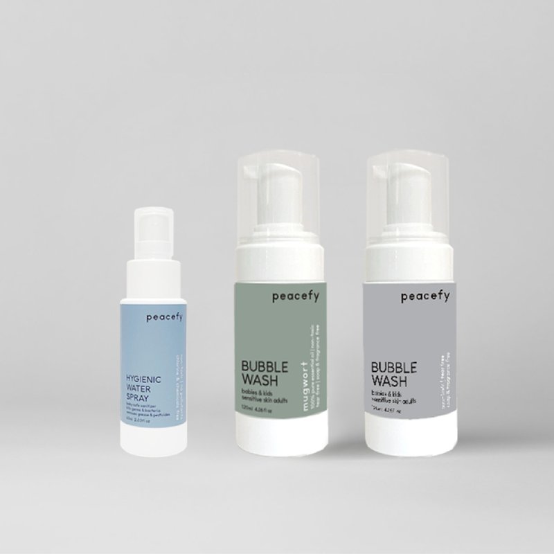 旅行三冠王 | 亲肤泡泡 + 清洁喷雾 - 旅行套装 - 其他材质 