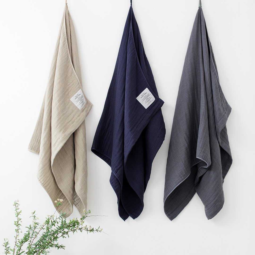 日本制 2.5-PLY GAUZE 100% 有机棉 L号 毯子  by SHINTO TOWEL - 毛巾浴巾 - 棉 多色