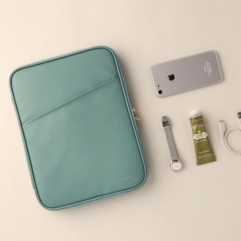 Livework 典藏干燥花皮革3C平板包Ver.4-薄荷绿,LWK54777 - 电脑包 - 人造皮革 绿色
