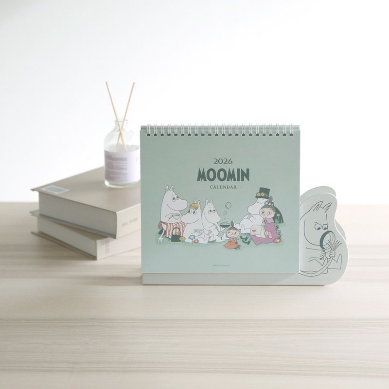 MOOMIN 2026年桌历-正版授权 噜噜米日历疗愈IP 桌上型月历 居家 - 年历/台历 - 纸 多色