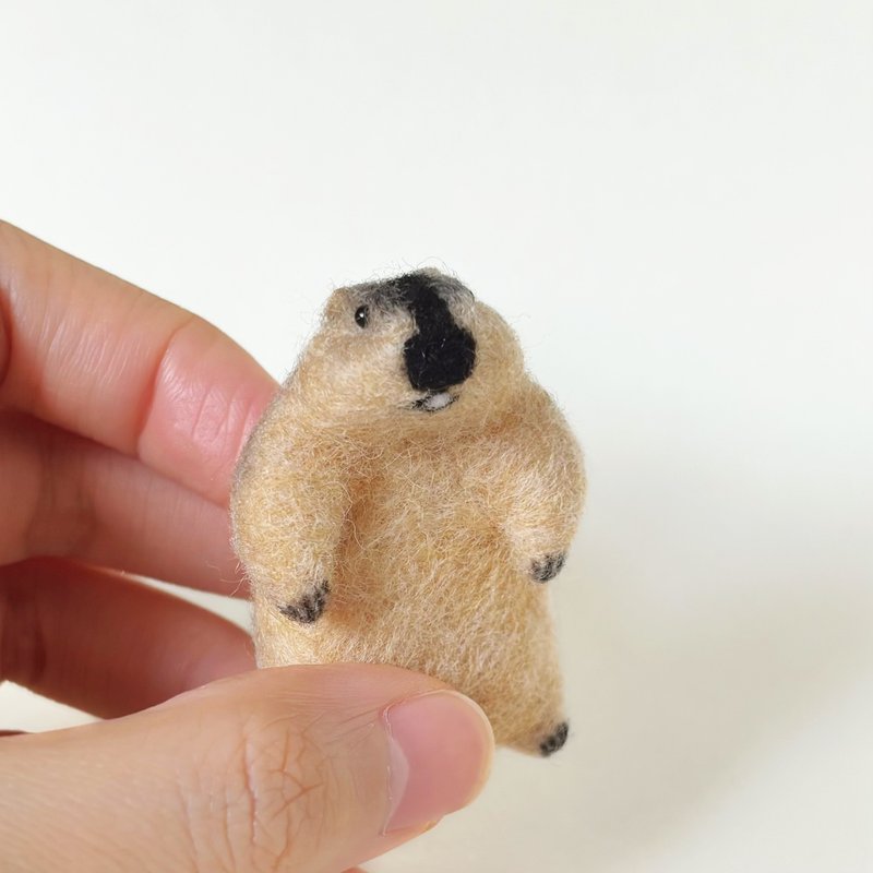 喜玛拉雅山土拨鼠 - 摆饰 - 羊毛 卡其色