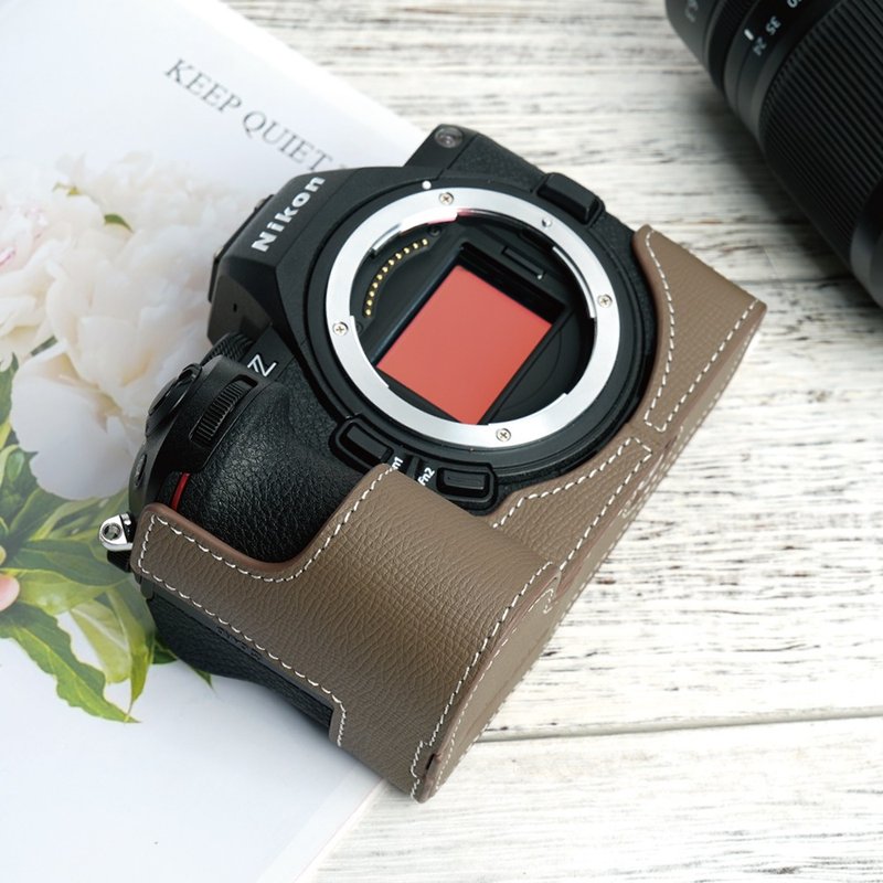 手掌纹皮革相机底座 for Nikon Z5 II / Z5II - 相机 - 真皮 多色