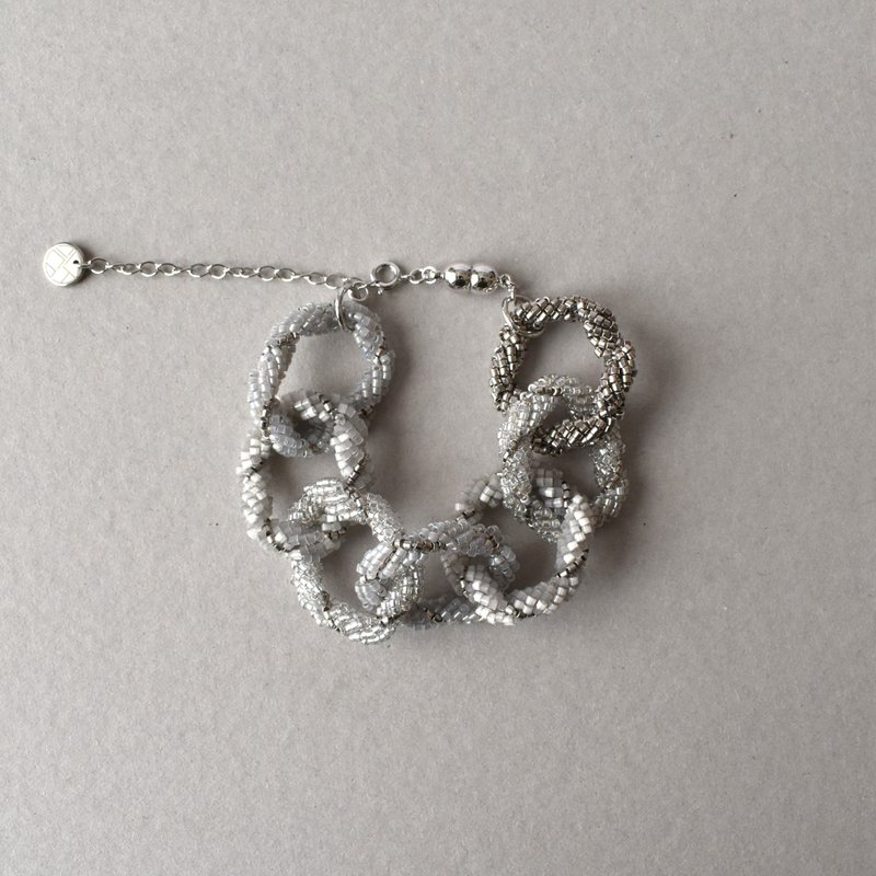 锁链 18cm / 银色_2025.12. - 手链/手环 - 玻璃 