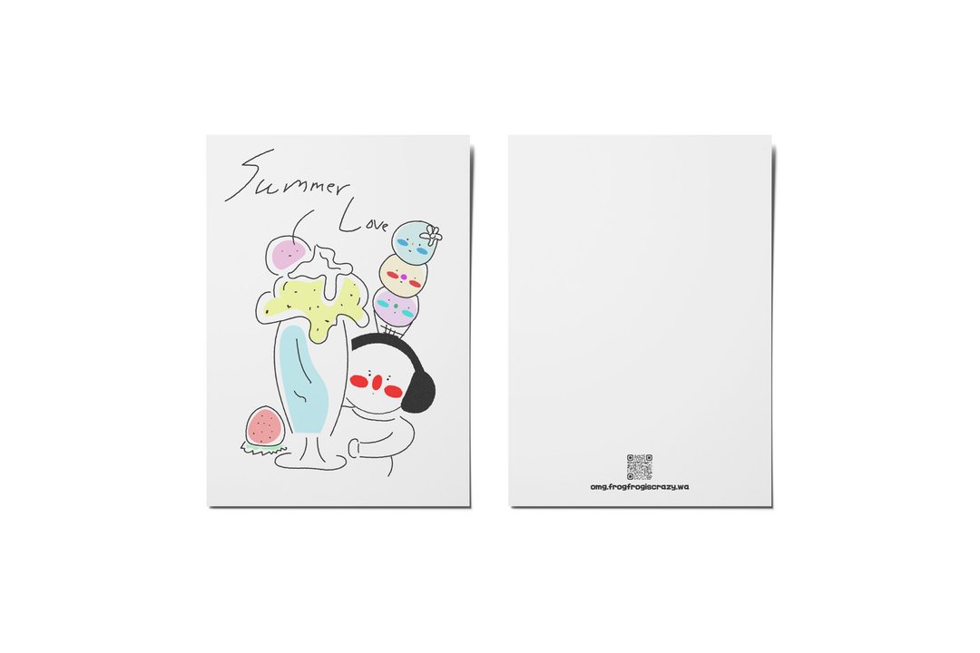 2023台湾文博会 BiuBiu甜品 PostCard 明信片 - 卡片/明信片 - 纸 
