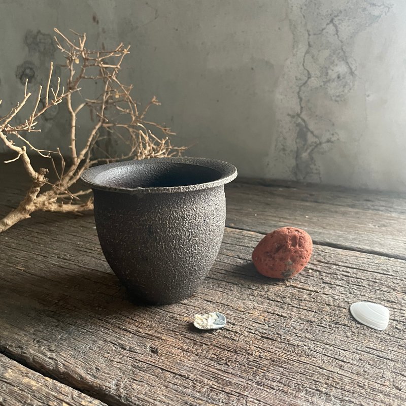 柴烧花器 - 花瓶/陶器 - 陶 咖啡色