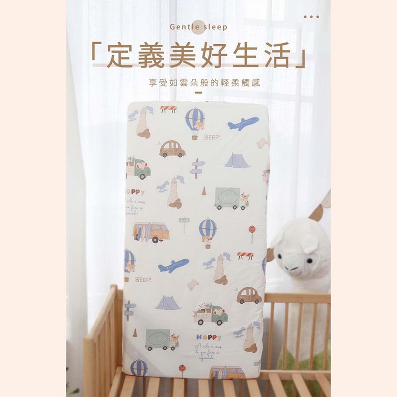 【HABABY】100%纯棉婴儿床包 柔软亲肤 - 婴儿床上用品 - 棉．麻 白色