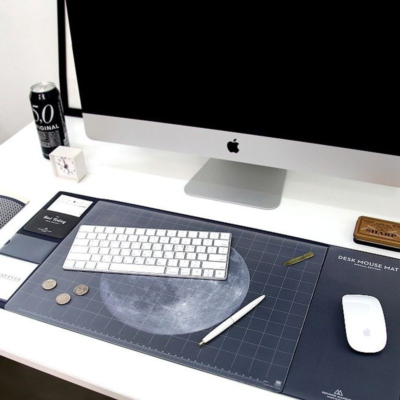 Second Mansion 星球QQ鼠标桌垫-月球,PLD64273 - 其他 - 塑料 黑色