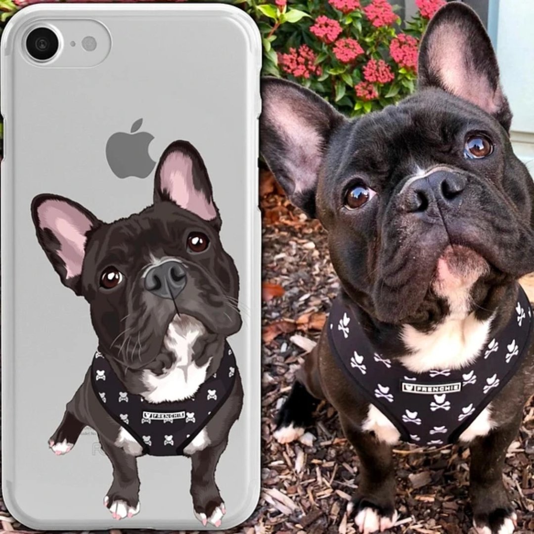 定制化手工宠物自画像手机壳 客制化手绘iPhone手机壳毛孩子肖像 - 手机壳/手机套 - 其他材质 多色