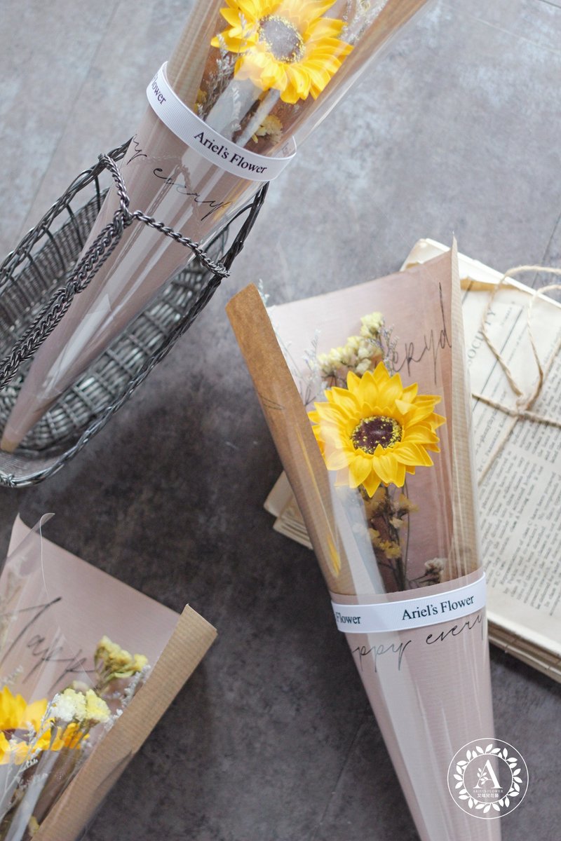 毕业花礼 / 香氛皂花系列 / 单枝香氛向日葵花束 - 植栽/盆栽 - 植物．花 多色