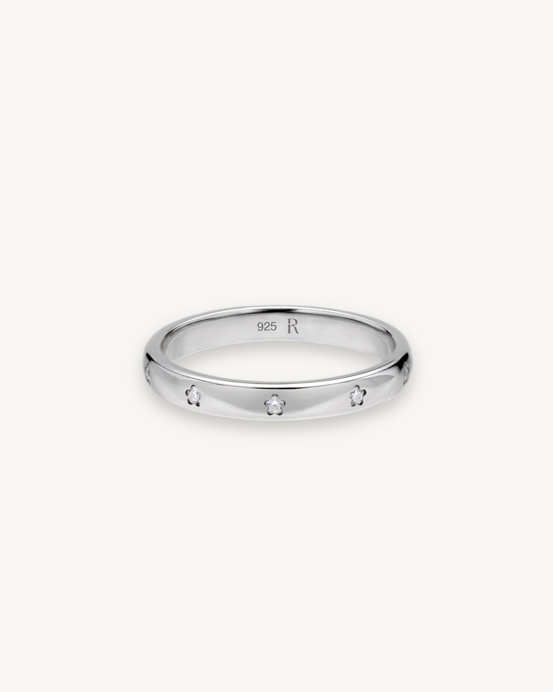 Flora Ring │ 小花戒指 轻珠宝 纯银戒指 尾戒 送礼【快速出货】 - 戒指 - 纯银 银色