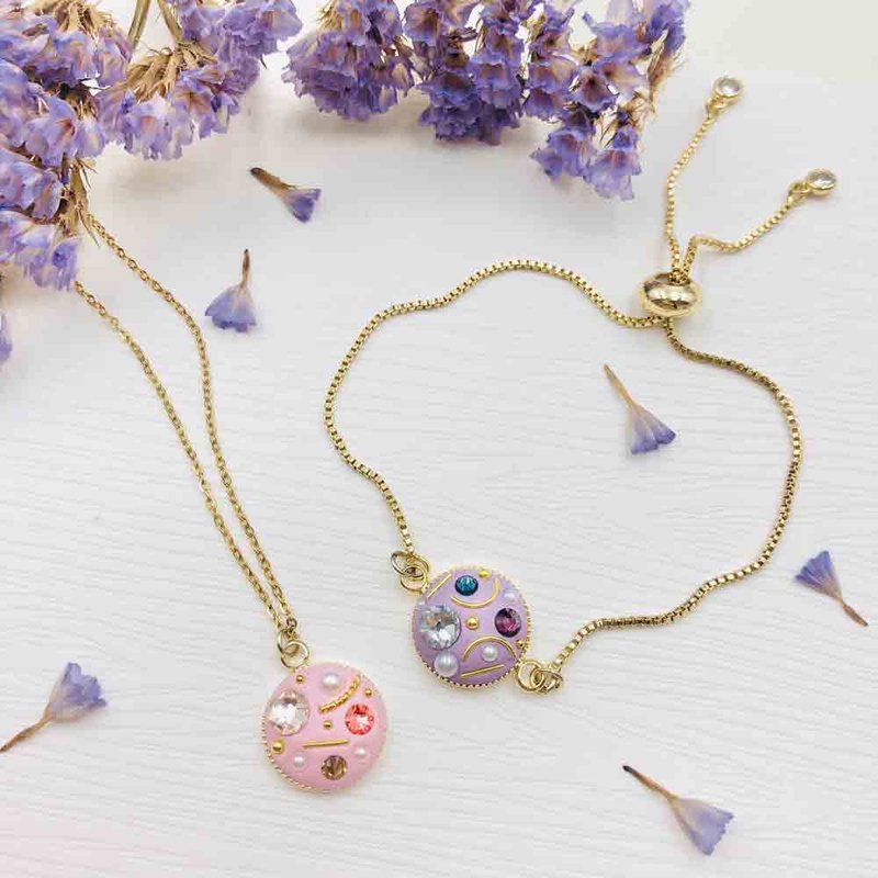 【DIY手作课程】饰品设计|A4晶钻圆饰项链/A5手链|文化币 - 金工/饰品 - 其他金属 