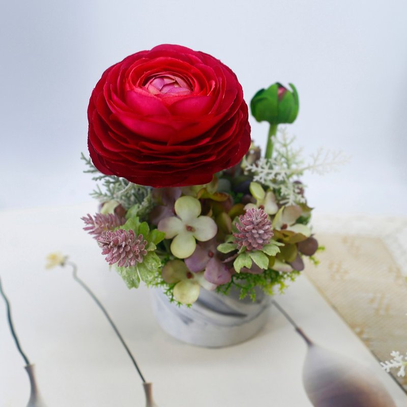 红陆莲古典绣球香氛花艺/拟真花/香氛/花礼/送花/永不凋零 - 植栽/盆栽 - 其他材质 