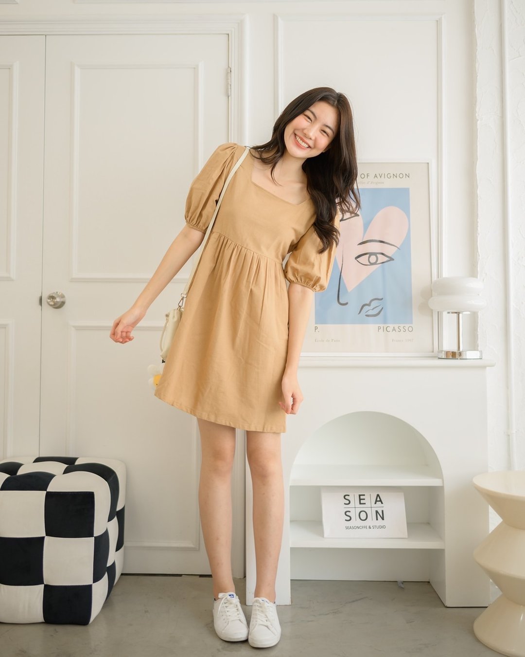 mini dresses - 洋装/连衣裙 - 棉．麻 