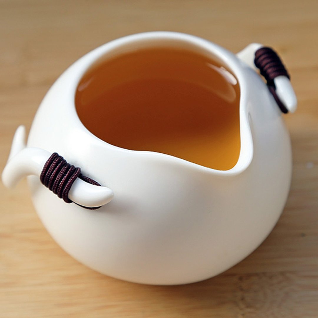 定窑巧云茶海(185ml) - 茶具/茶杯 - 陶 白色