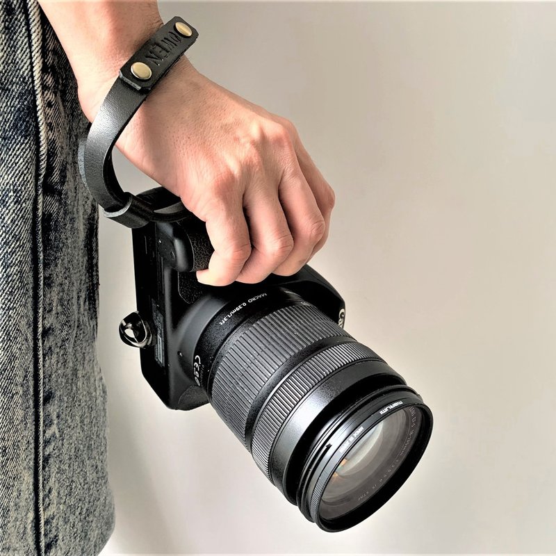 真皮相机腕带  // 手工相机手腕带 //可专属刻字 - 相机背带/脚架 - 真皮 