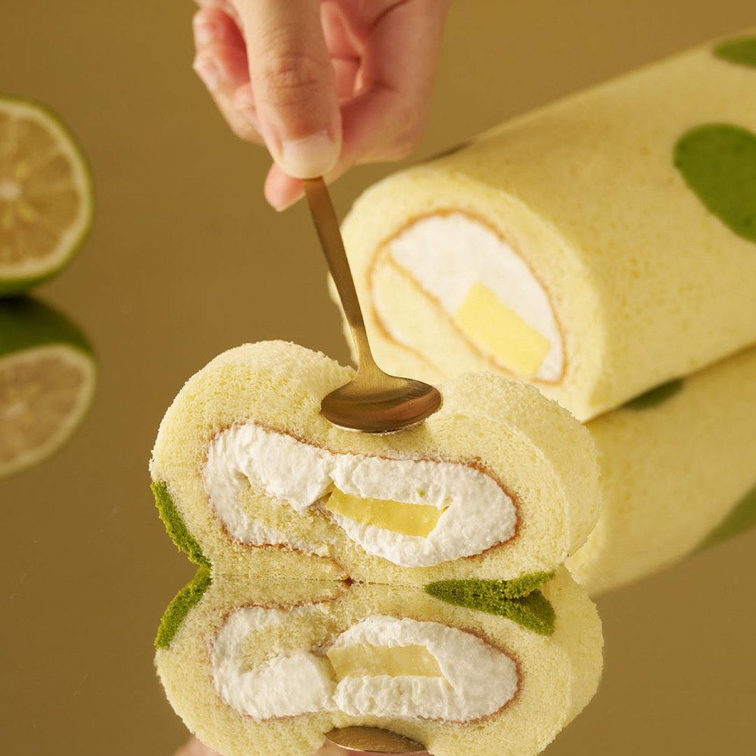【5 号起司】柠檬布蕾生乳卷 Lemon Dots Brulee Roll - 零食/点心 - 新鲜食材 
