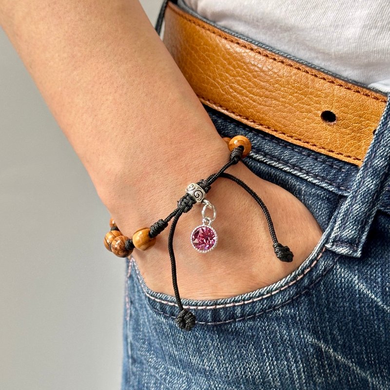 女性Swarovski水晶手鍊 十月诞生石手鍊 8250898-10 - 手链/手环 - 其他材质 多色