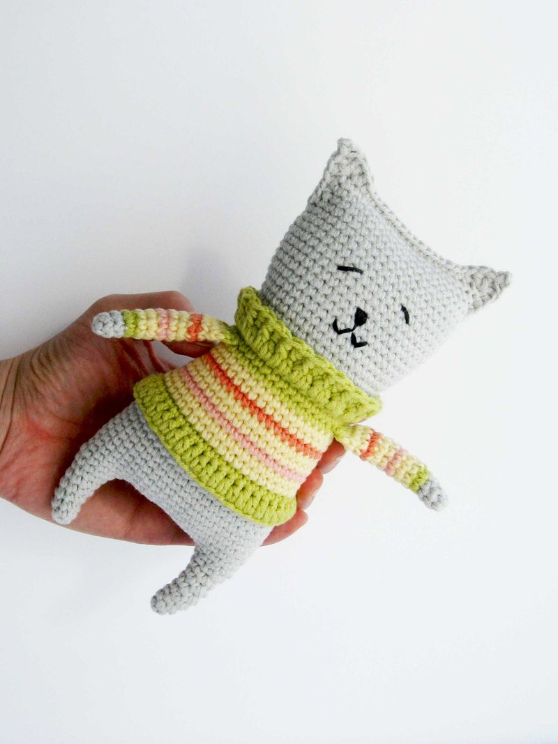 Crochet Pattern Cat, PDF digital download, DIY Amigurumi Cat Crochet Pattern - 手工艺教程/工具书 - 其他材质 