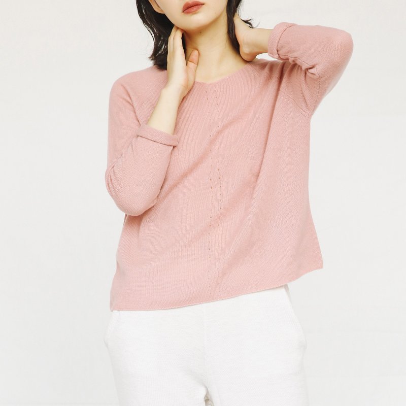 KOOW   Tender 真正的百分百山羊绒 亲肤柔软V领套头针织衫 薄毛衣 - 女装针织衫/毛衣 - 羊毛 