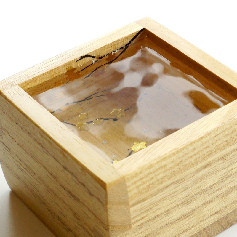 桐木酒枇杷金箔樱花图案 - 摆饰 - 木头 金色