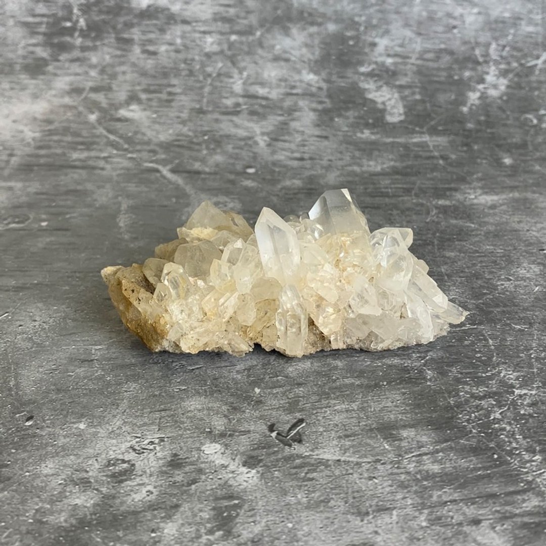 水晶簇- 白水晶原矿 办公室疗愈微景观 设备摆饰 一物一图 - 摆饰 - 宝石 透明