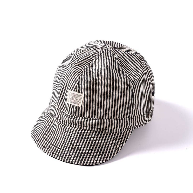 Railman Work Cap - 条纹 Hickory - 帽子 - 棉．麻 