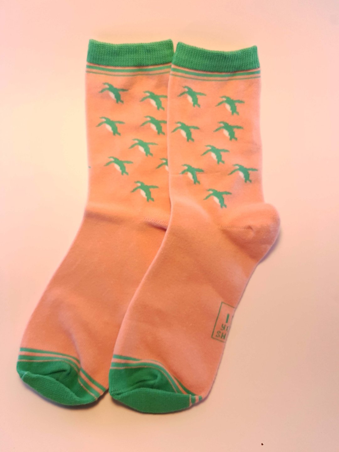 In Your Shoes 新品: 小企鹅之梦  │袜子 │限量 - 袜子 - 棉 粉红色