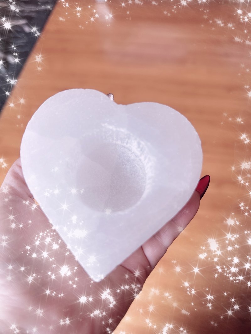 Beautiful heart shape of selenite 心之独台 - 其他 - 半宝石 透明