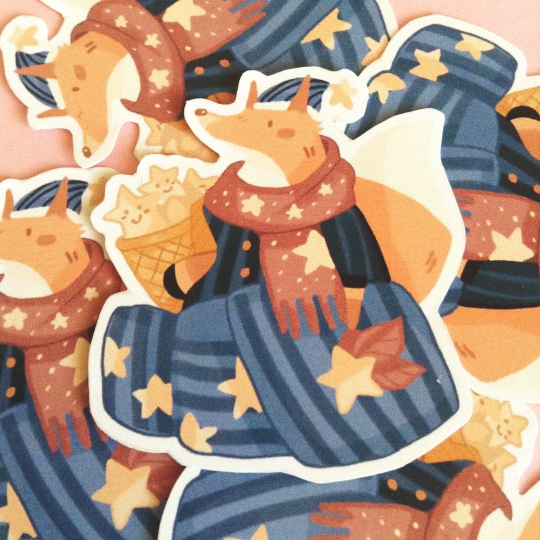 手绘插画大贴纸_森林好朋友BETAFIN - 贴纸 - 纸 