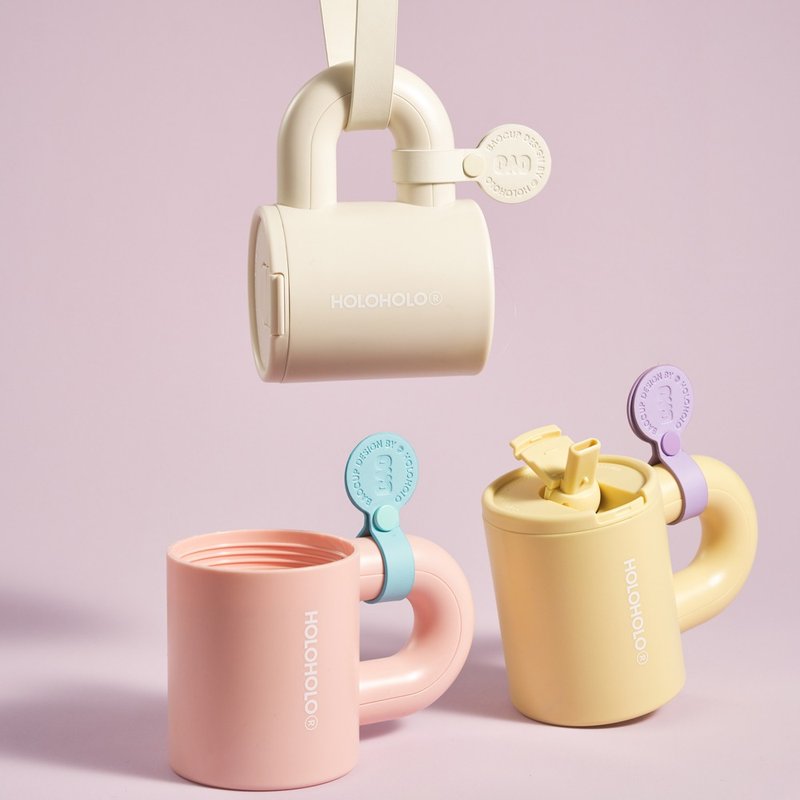 【HOLOHOLO】BAG CUP 包包吸管杯 ( 420ml / 4色 ) 交换礼物 - 水瓶/水壶 - 塑料 多色