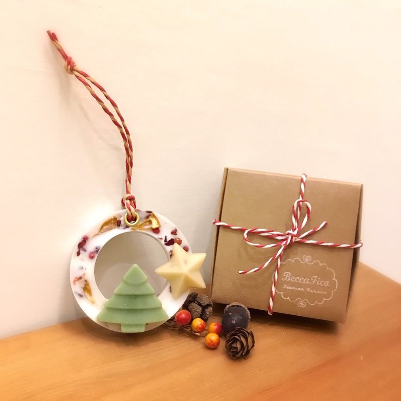 圣诞树星星香氛砖36g(售完为止_包邮+礼物包装) - 香薰/精油/线香 - 植物．花 白色