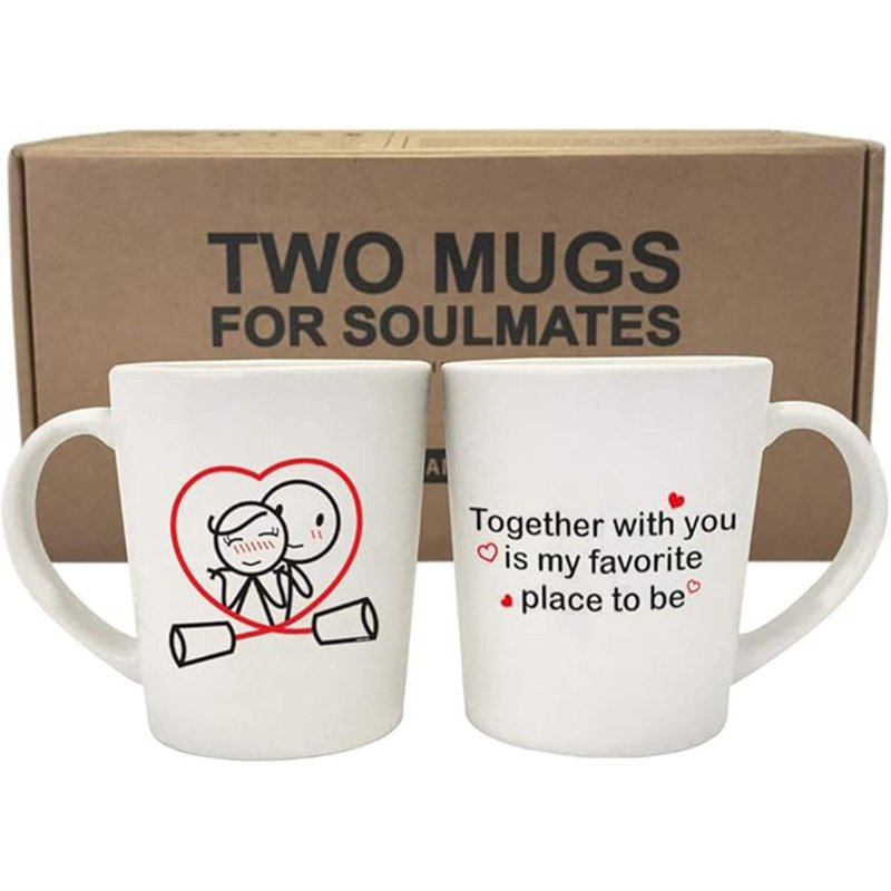 音乐盒 咖啡杯/马克杯对杯组 男孩遇见女孩系列 | HUMAN TOUCH - 咖啡杯/马克杯 - 粘土 