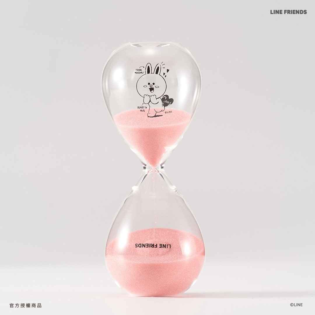 LINE FRIENDS 10分钟沙漏-兔兔 Cony 10mins Timer - 摆饰 - 玻璃 粉红色