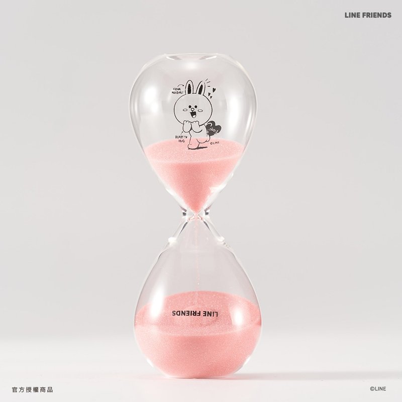 LINE FRIENDS 10分钟沙漏-兔兔 Cony 10mins Timer - 摆饰 - 玻璃 粉红色