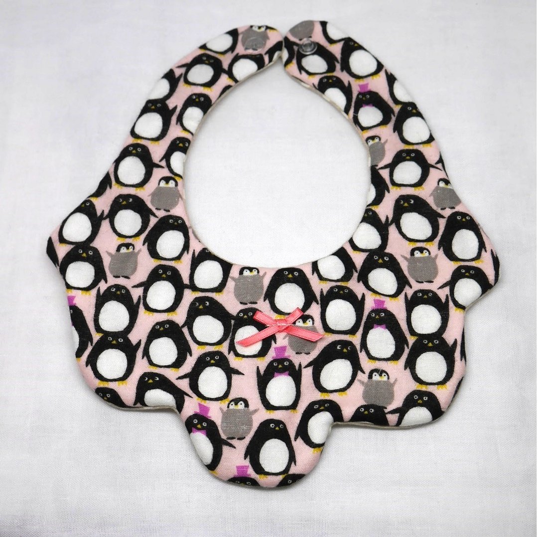 Japanese Handmade 8-layer-gauze Baby Bib - 围嘴/口水巾 - 棉 粉红色