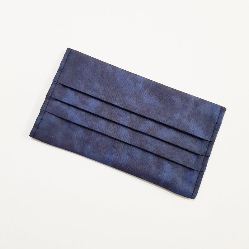 【渐层-深蓝】 棉质口罩套 立体口罩套  成人尺寸 可寄国外 - 口罩 - 棉．麻 蓝色