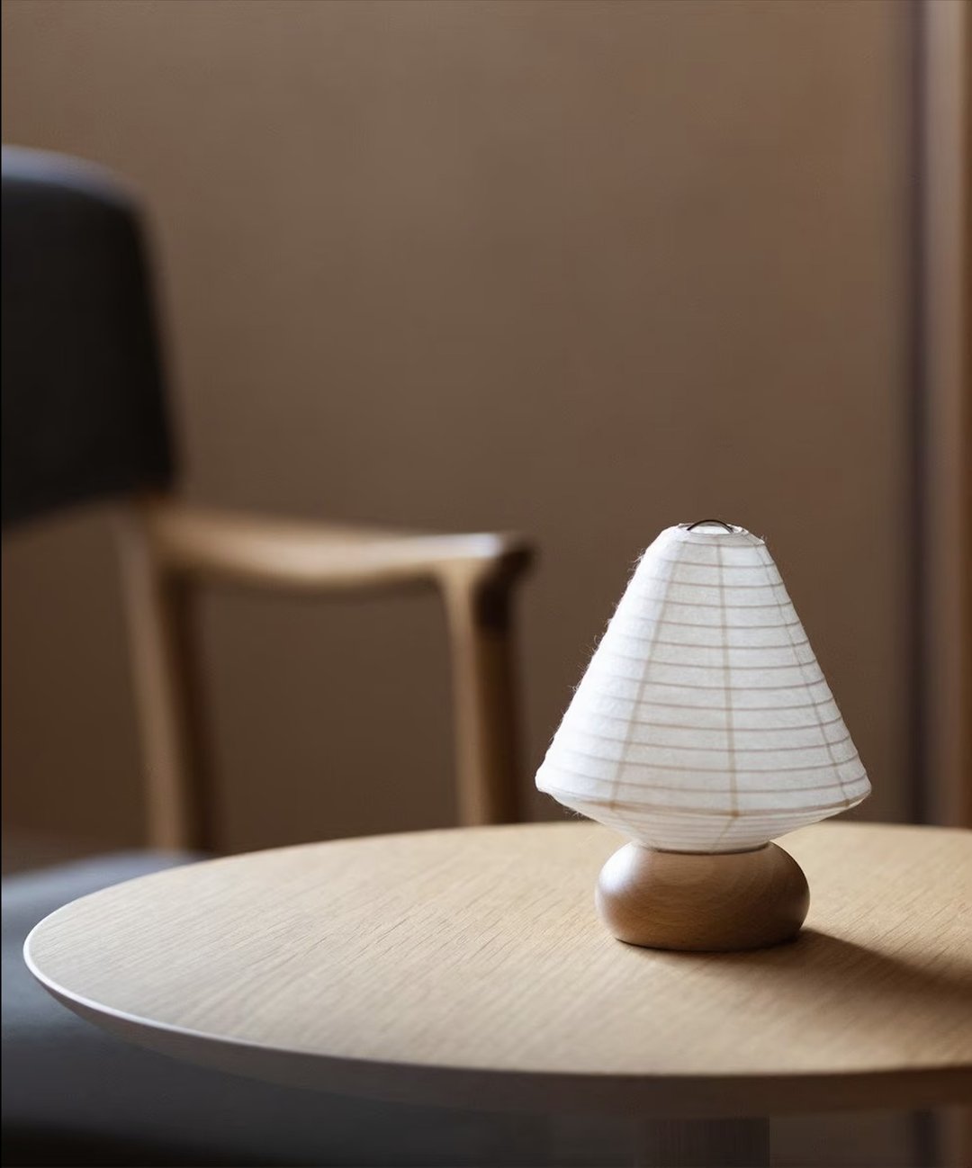cocolan muji 豆三角 日本制 台灯 夜灯 桌灯 气氛灯 交换礼物 - 灯具/灯饰 - 木头 白色